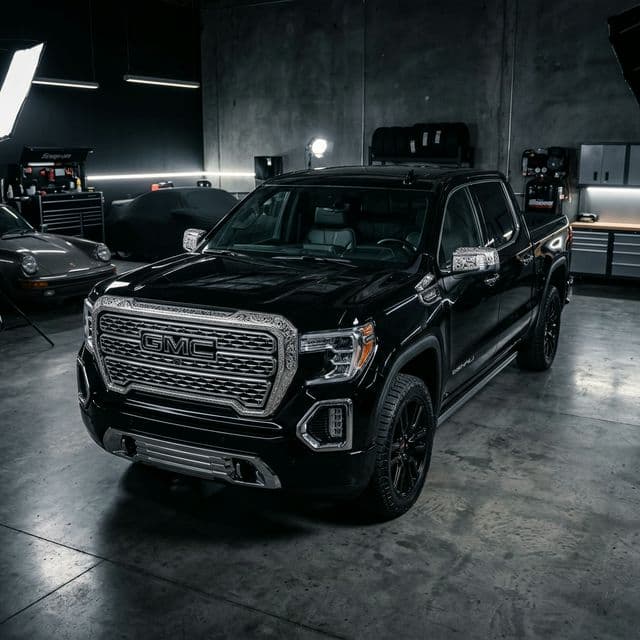 Premium custom engraved GMC truck with high country emblems