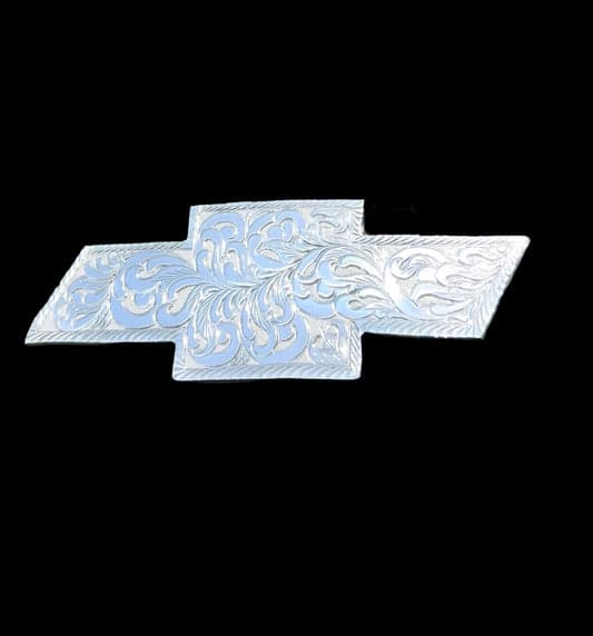Premium Custom Engraved Front Emblem fully engraved and Chromed - Hand-Etched Automotive Art