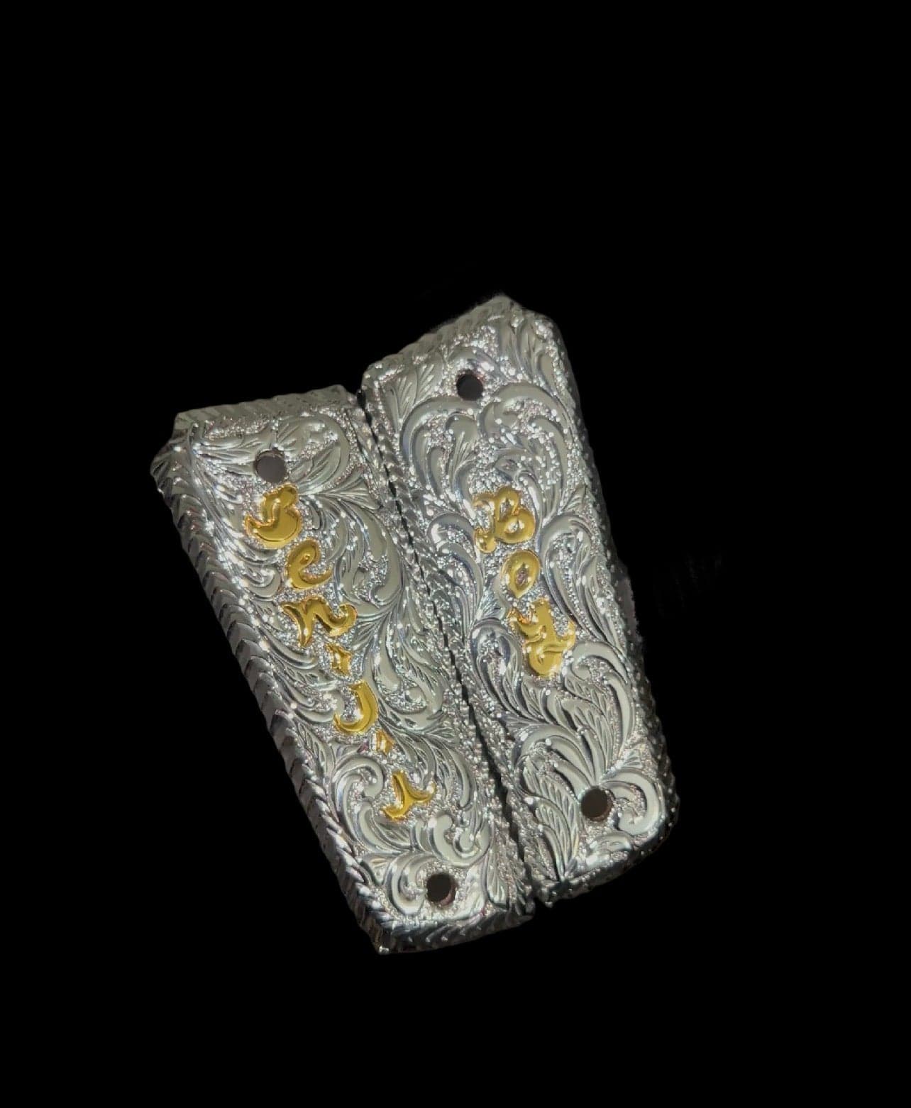 Premium Custom Engraved Engraved grips / please specify the exact model of the firearm - Hand-Etched Automotive Art