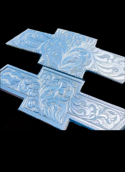 Premium Custom Engraved Chevy Silverado for all models – and years FRONT AND BACK - Hand-Etched Automotive Art