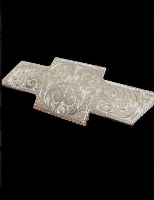 Premium Custom Engraved Chevy emblem fully engraved - Hand-Etched Automotive Art