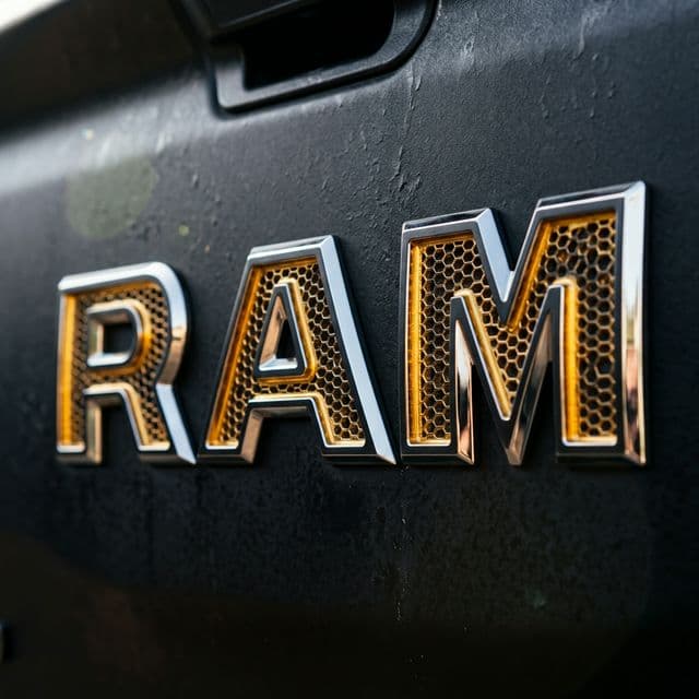 Premium Custom Engraved RAM CNC-Engraved Tailgate Badge - Hand-Etched Automotive Art