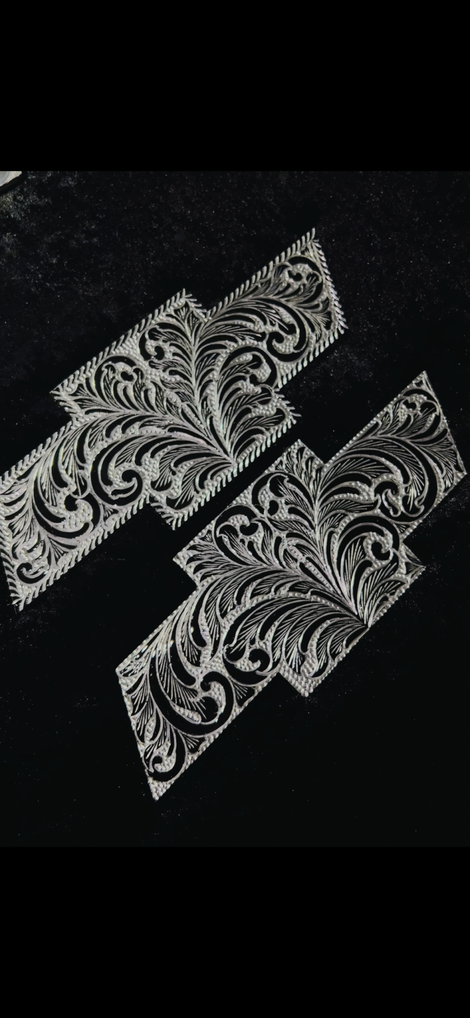 Black Set of 2 emblems for front and back